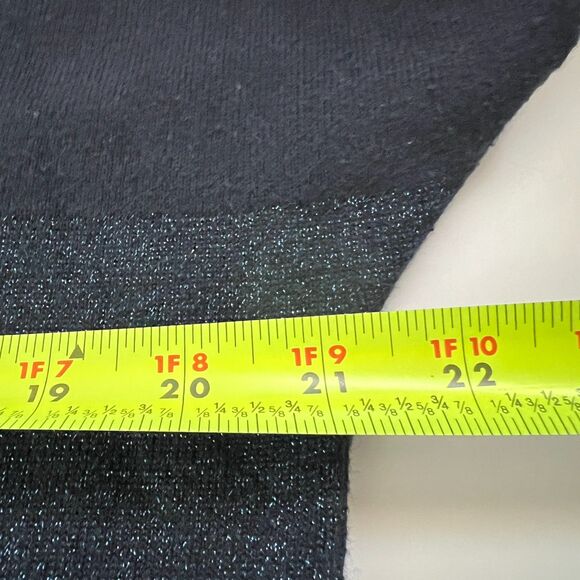 Banana Republic Sweater Angora Rabbit Hair Blend Womens XL Blue Metallic - Picture 7 of 8